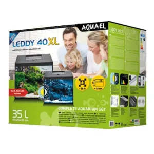Aquael Aquarium Set Day and Night Leddy 40XL Akvaryum Siyah