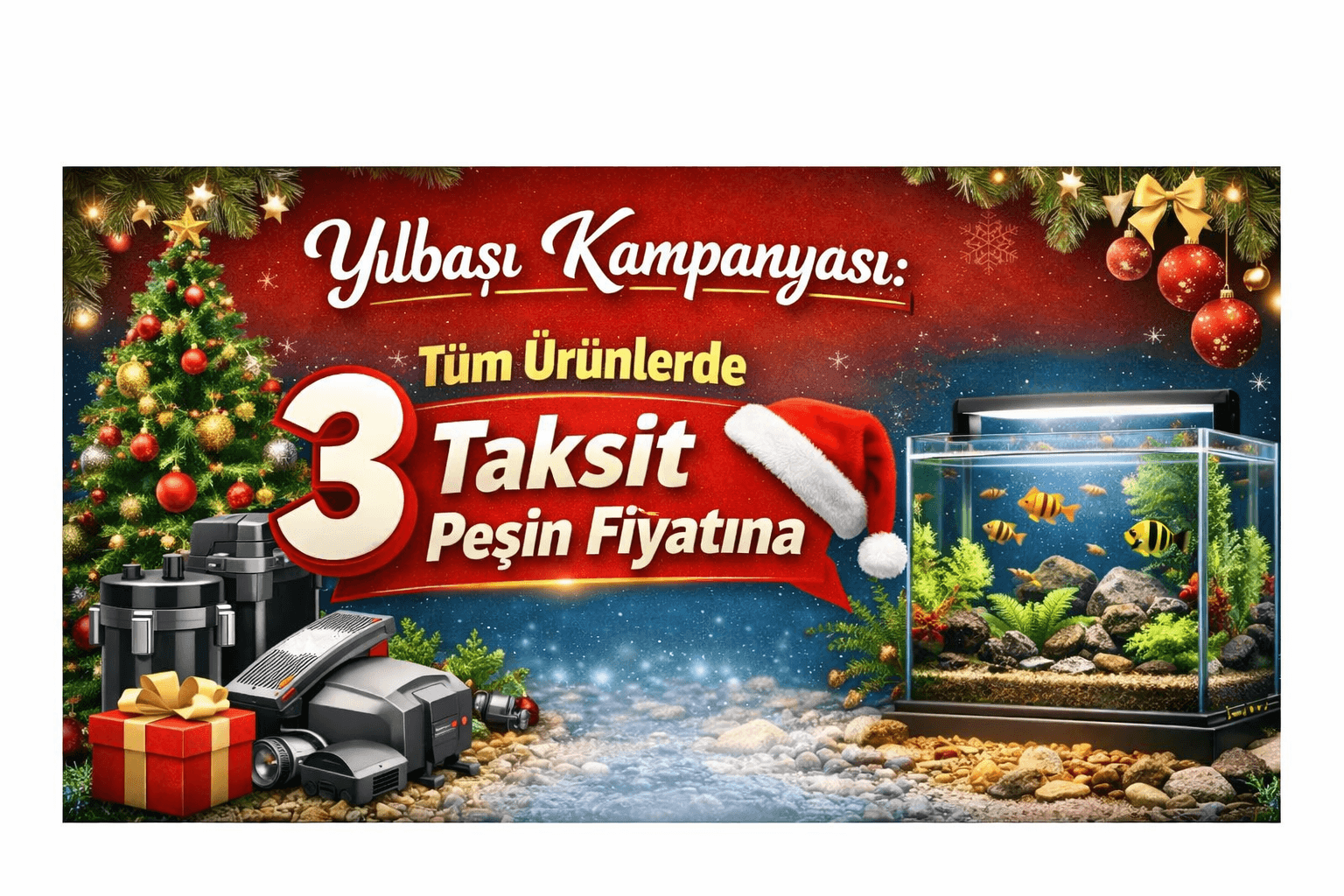 akvaryum yılbaşı kampanyası